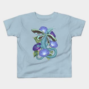 Fey Abronia graminea with Queen Alexandra's Birdwing Butterfly Wings Kids T-Shirt